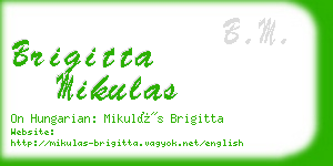 brigitta mikulas business card